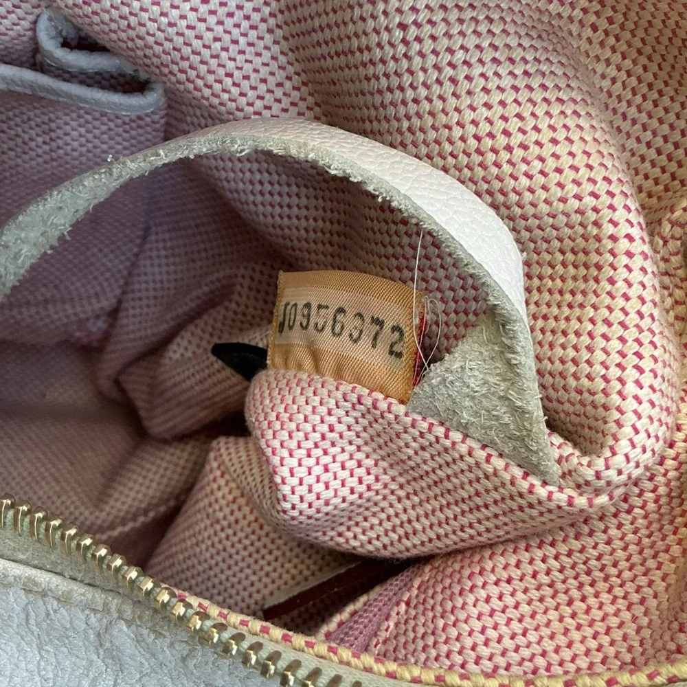 Dooney & Bourke Cream Leather Shoulder Bag